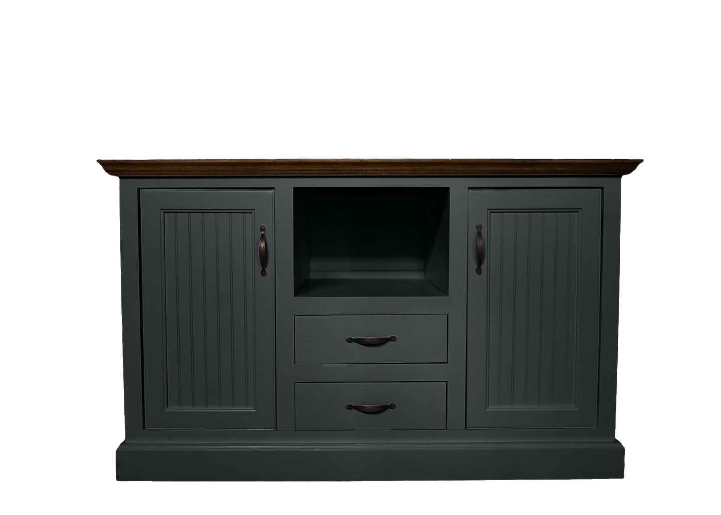 Modern Coastal Solid Wood Kitchen Island