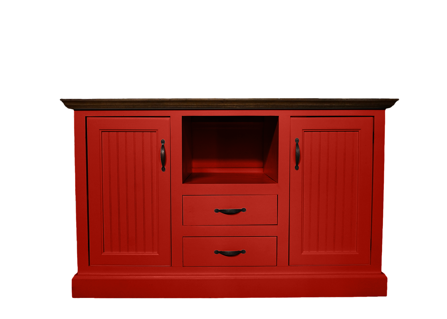 Modern Coastal Solid Wood Kitchen Island