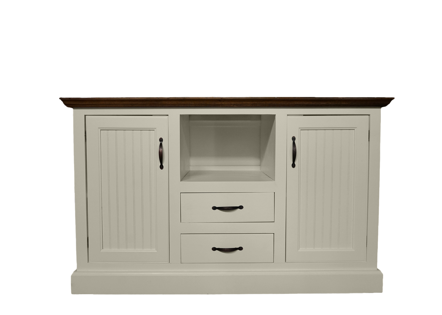 Modern Coastal Solid Wood Kitchen Island