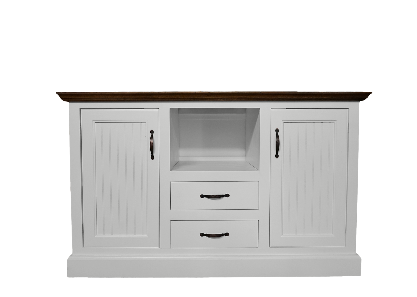 Modern Coastal Solid Wood Kitchen Island