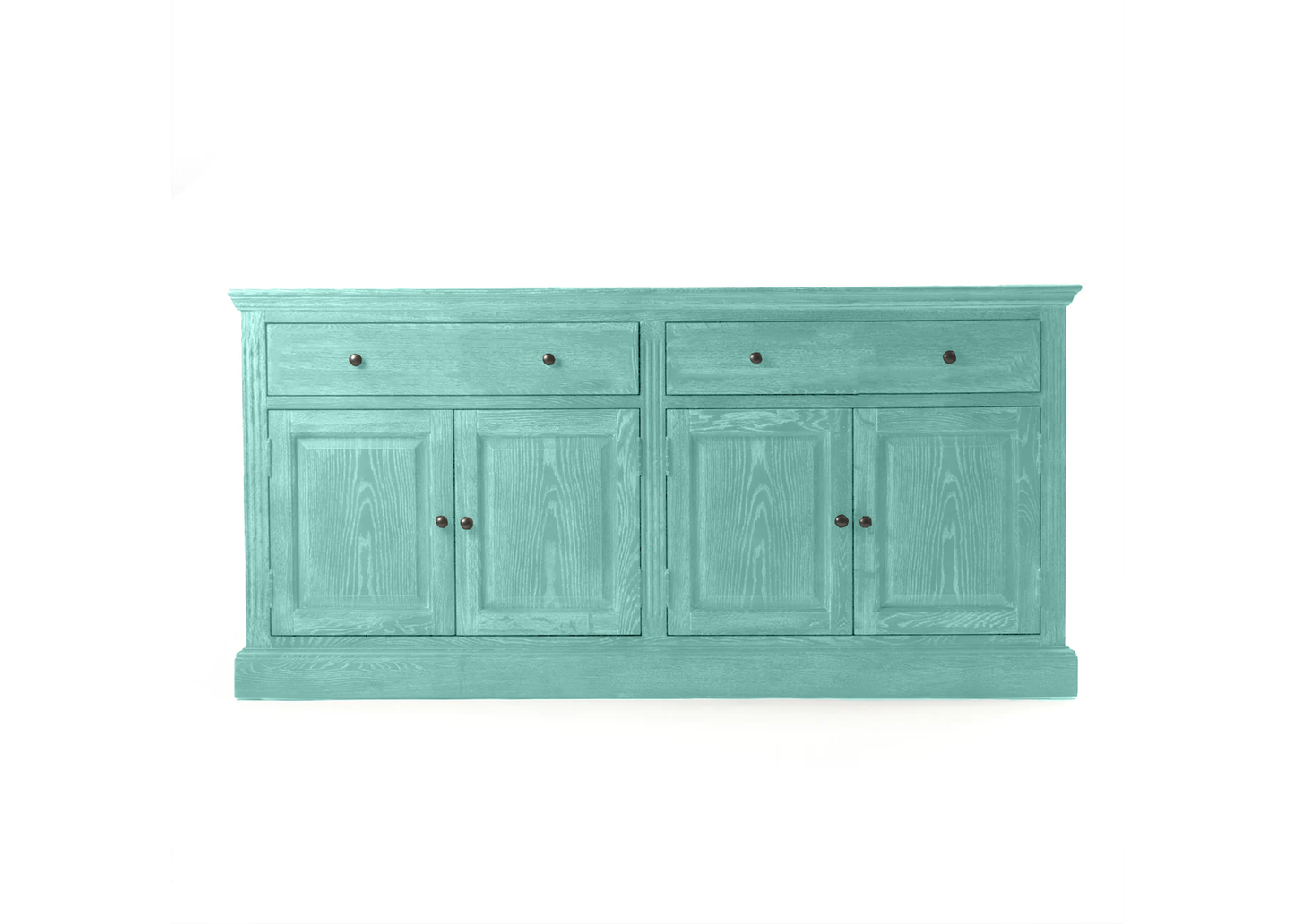 70" Traditional Solid Oak Wood Sideboard Buffet