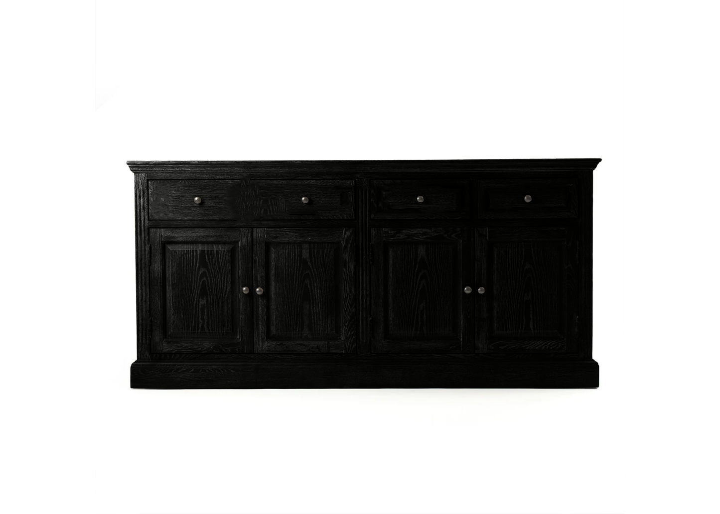 70" Traditional Solid Oak Wood Sideboard Buffet