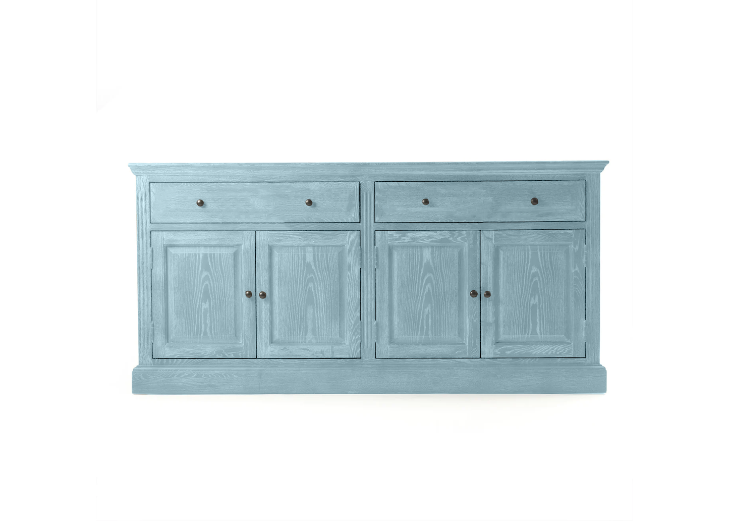 70" Traditional Solid Oak Wood Sideboard Buffet