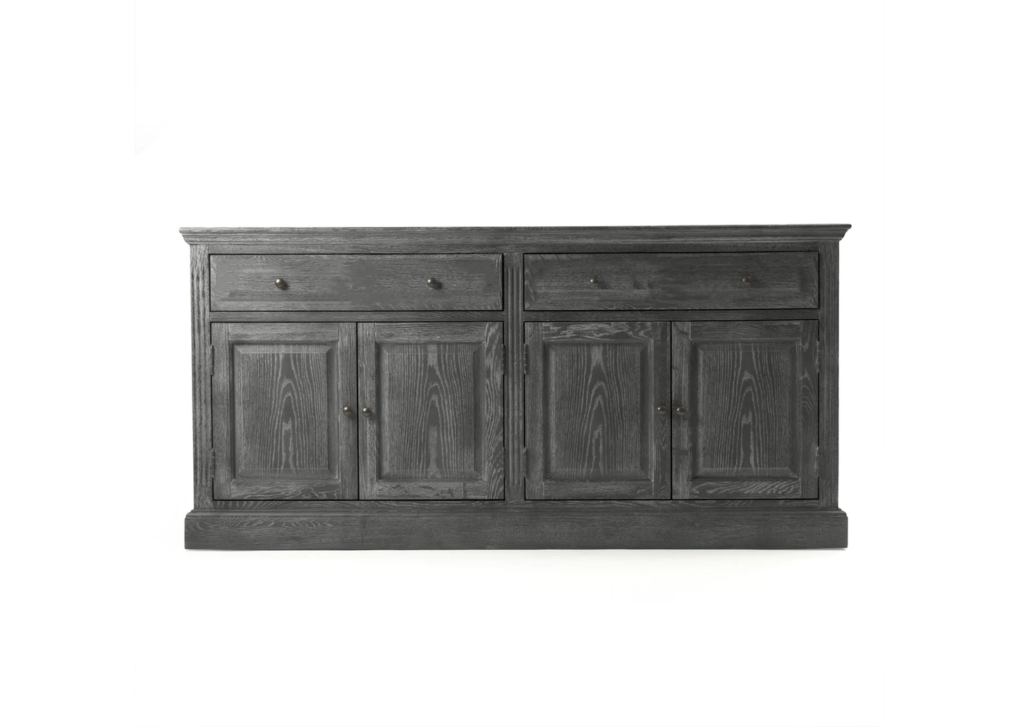70" Traditional Solid Oak Wood Sideboard Buffet