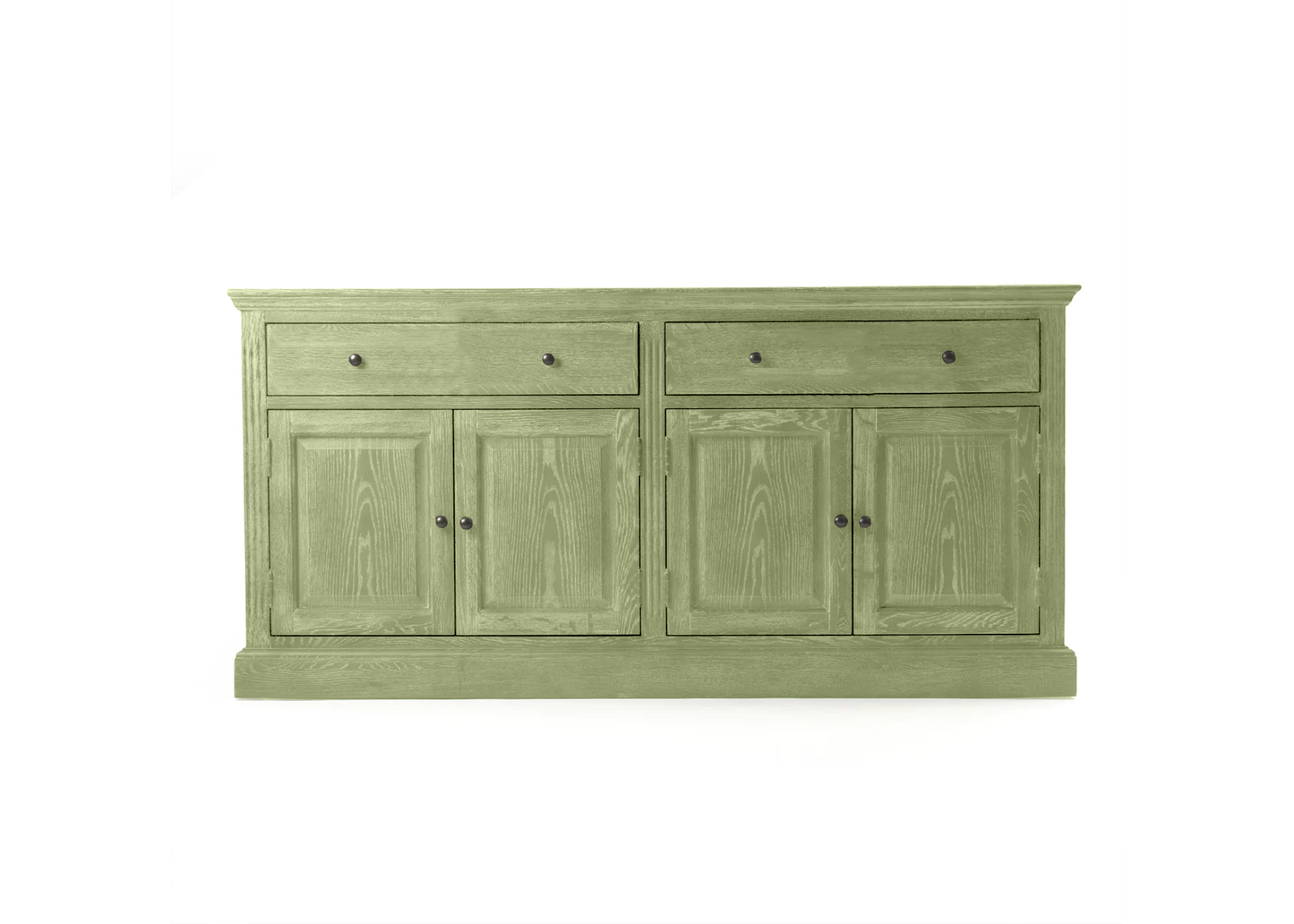 70" Traditional Solid Oak Wood Sideboard Buffet