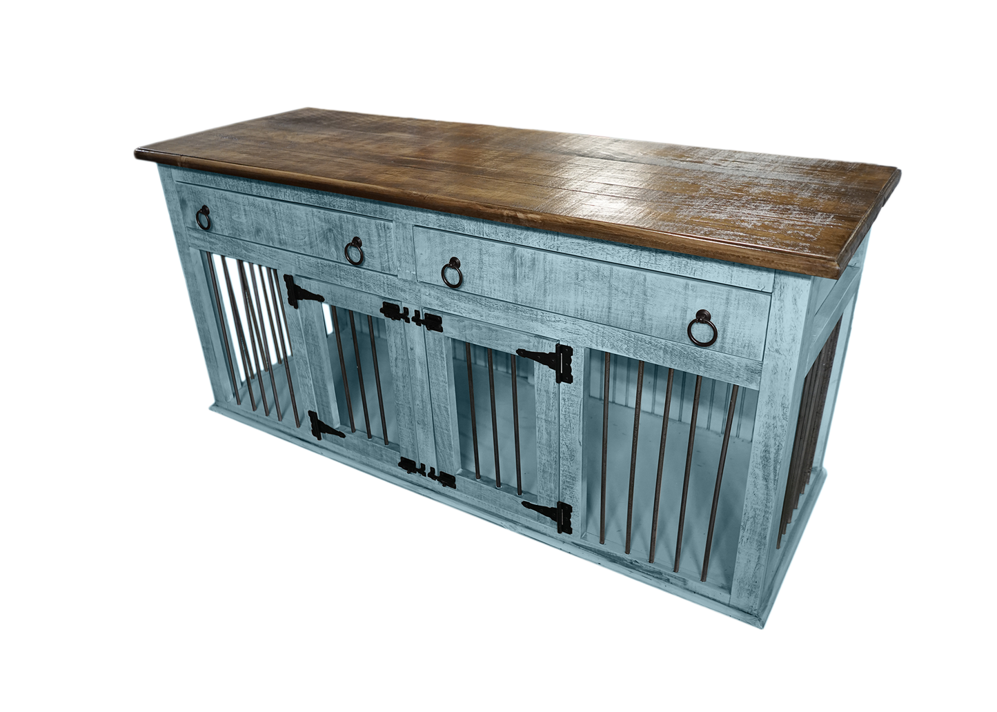 Rustic Solid Wood Pet Crate