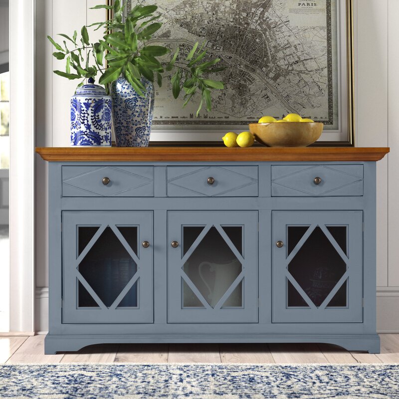 55" Shelter Bay Solid Wood Sideboard