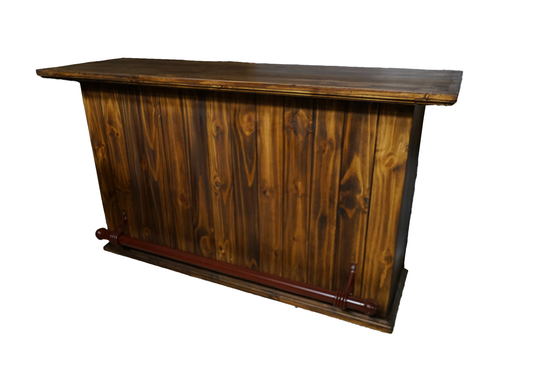 Sierra Rustic Solid Wood Home Bar eagle furniture dark front