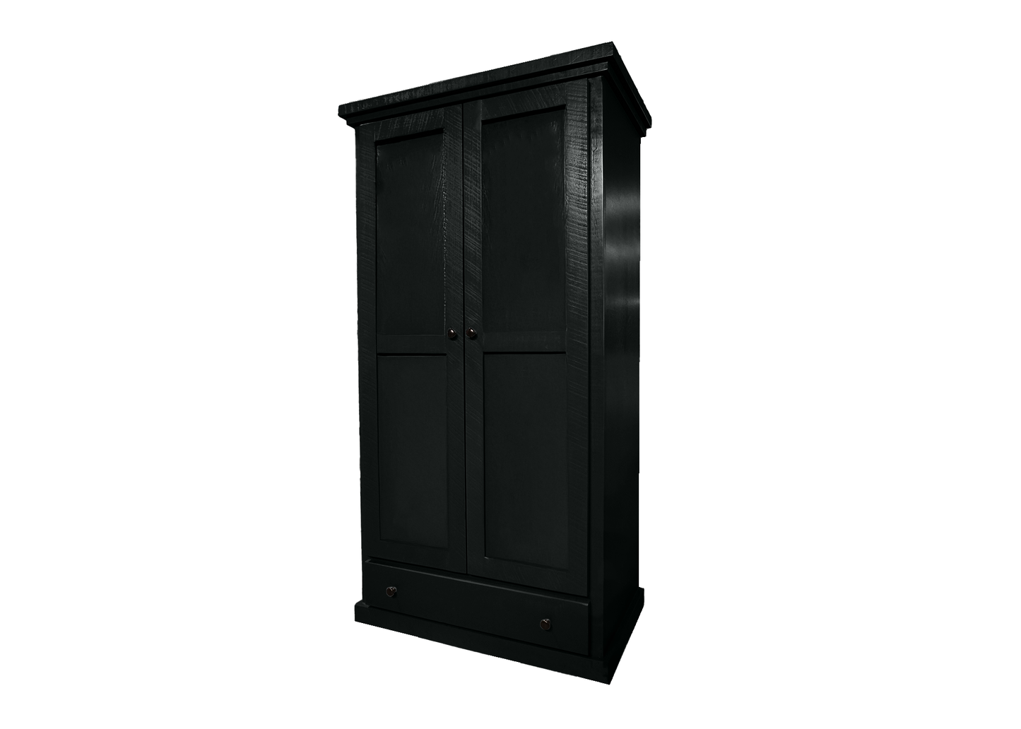 Solid wood farmhouse wardrobe eagle furniture black front