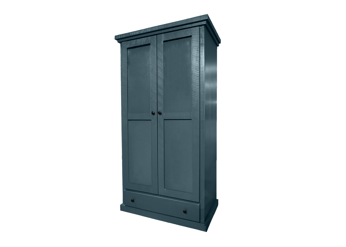 Solid wood farmhouse wardrobe eagle furniture blue front