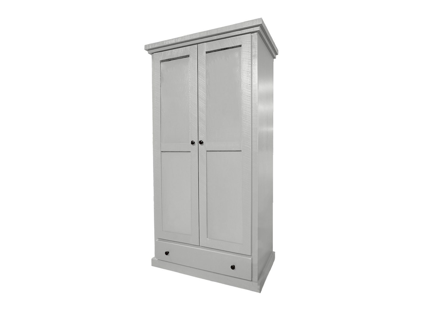 Solid wood farmhouse wardrobe eagle furniture white front