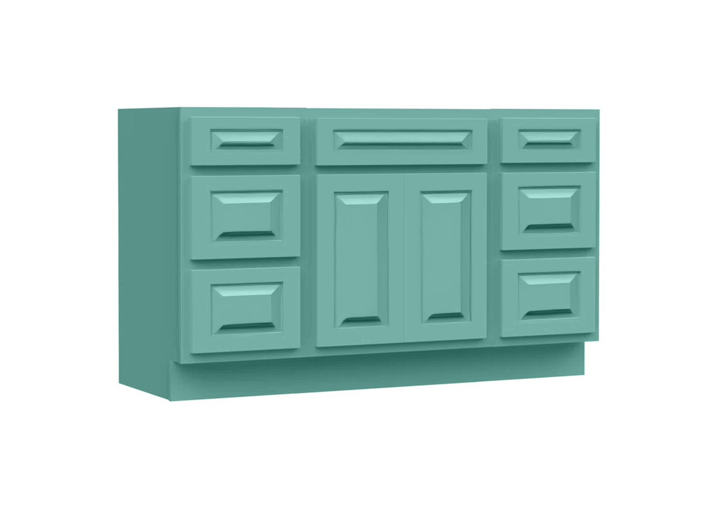 Traditional 60" Single Vanity, Without Top