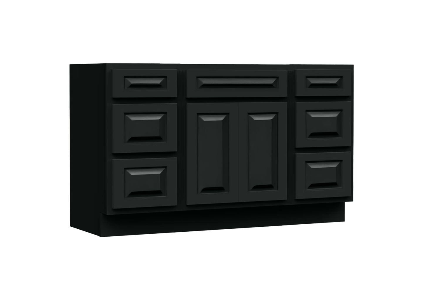 Traditional 60" Single Vanity, Without Top