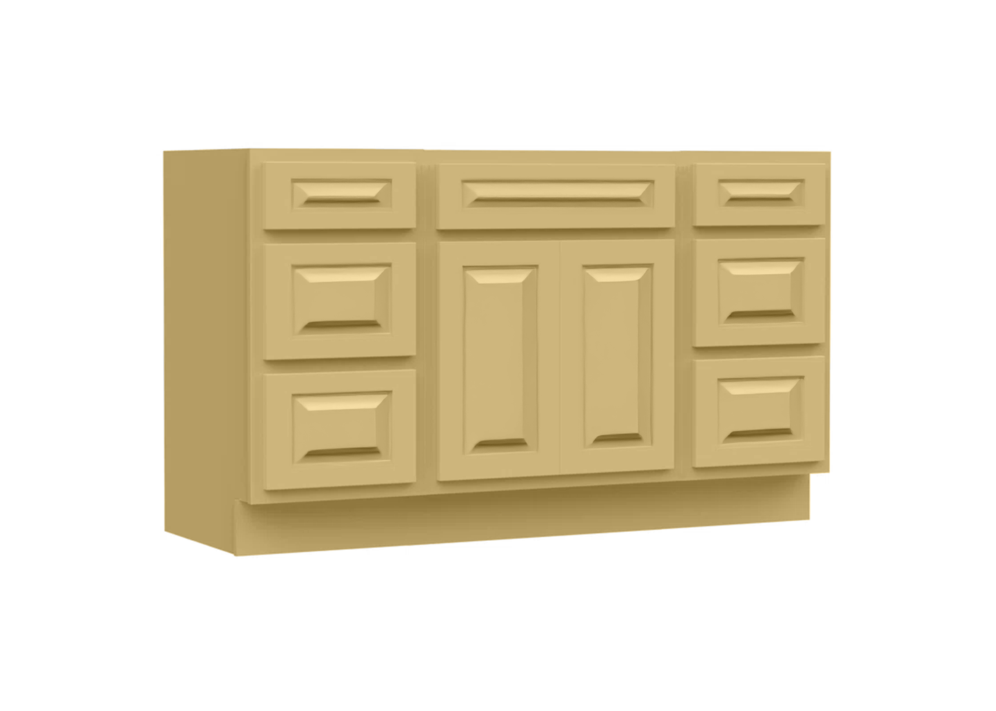 Traditional 60" Single Vanity, Without Top