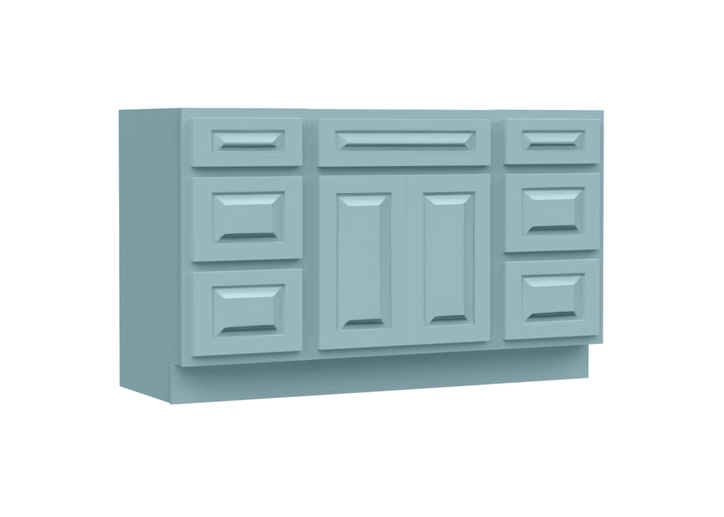 Traditional 60" Single Vanity, Without Top