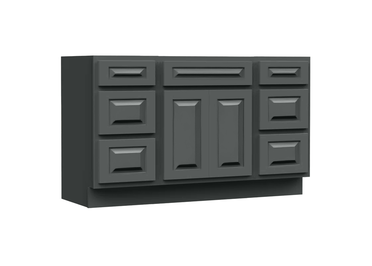 Traditional 60" Single Vanity, Without Top