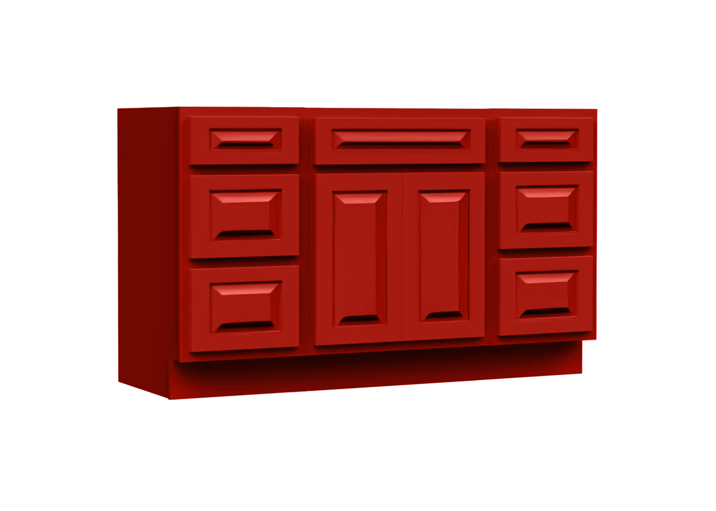 Traditional 60" Single Vanity, Without Top