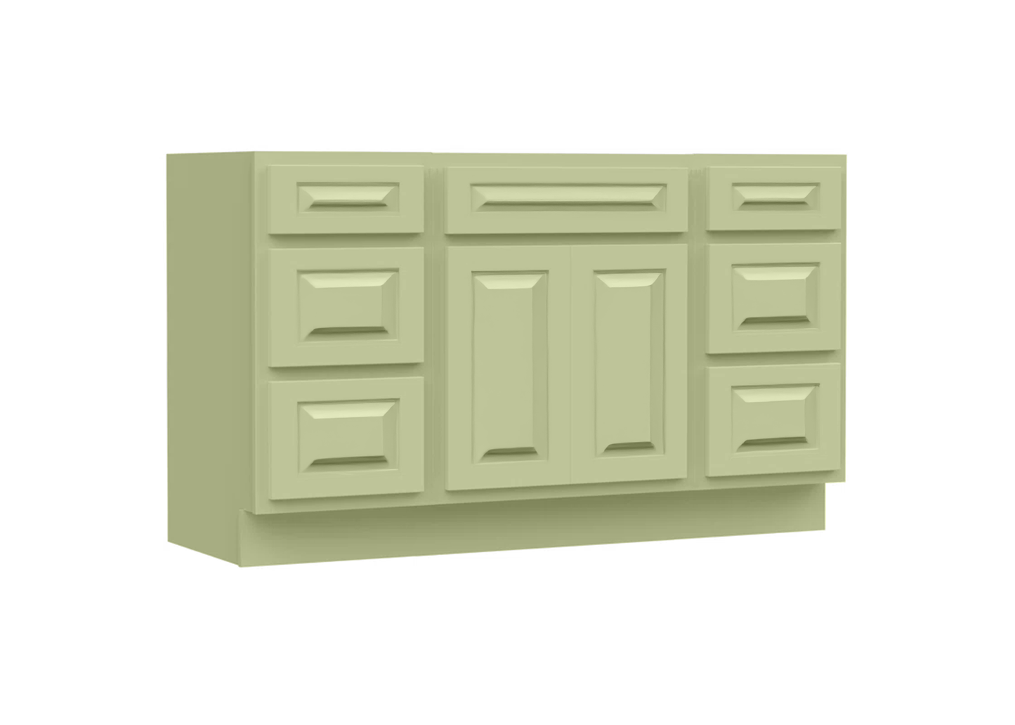 Traditional 60" Single Vanity, Without Top