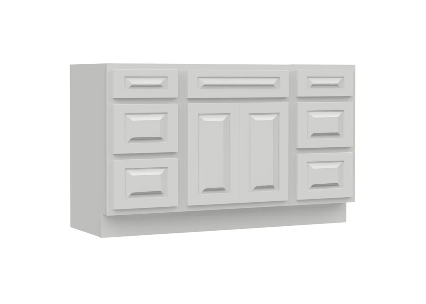 Traditional 60" Single Vanity, Without Top