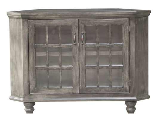 Modern Country 56" Corner Entertainment Console