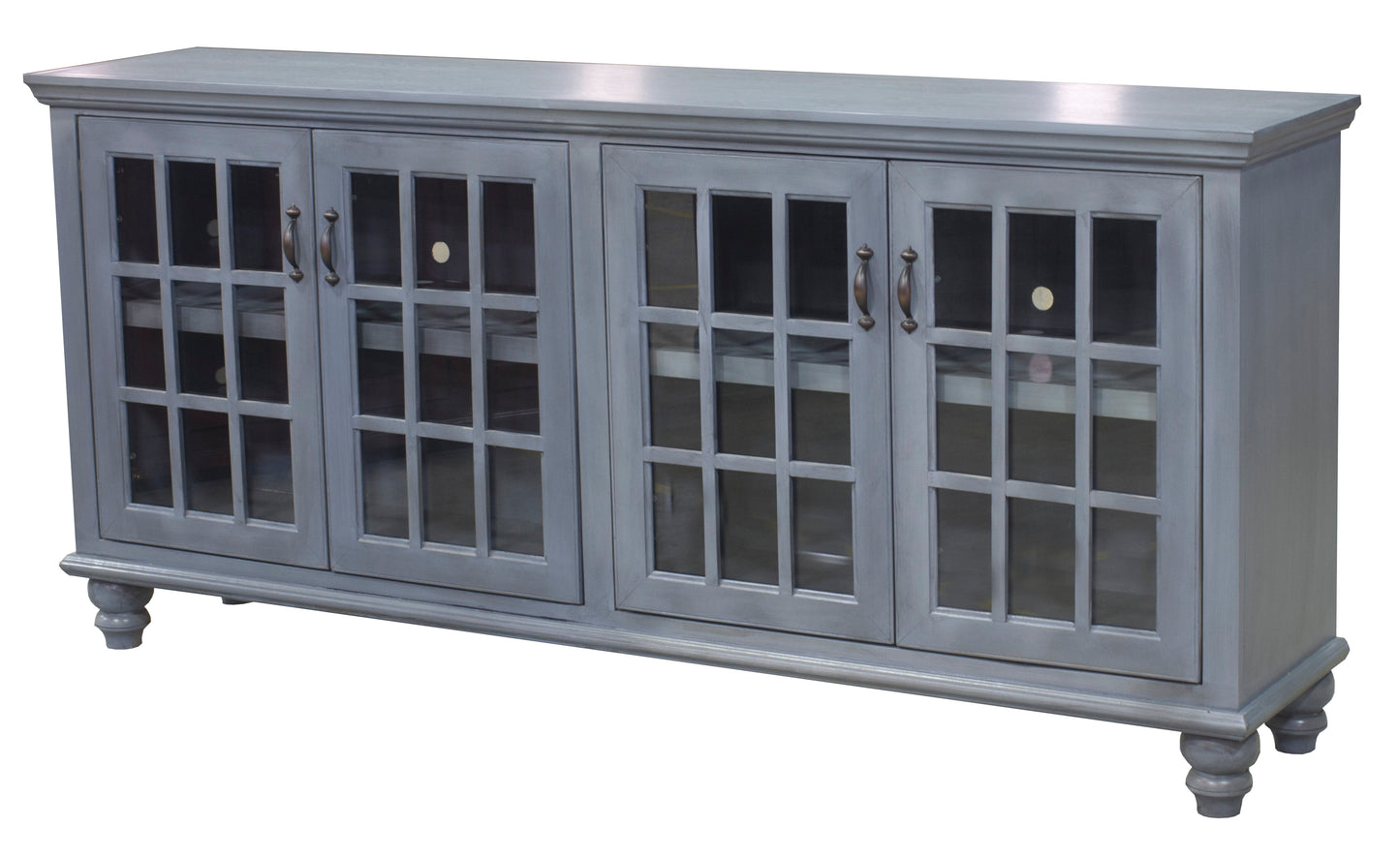 80" Modern Country Entertainment Console