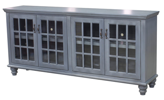 80" Modern Country Entertainment Console