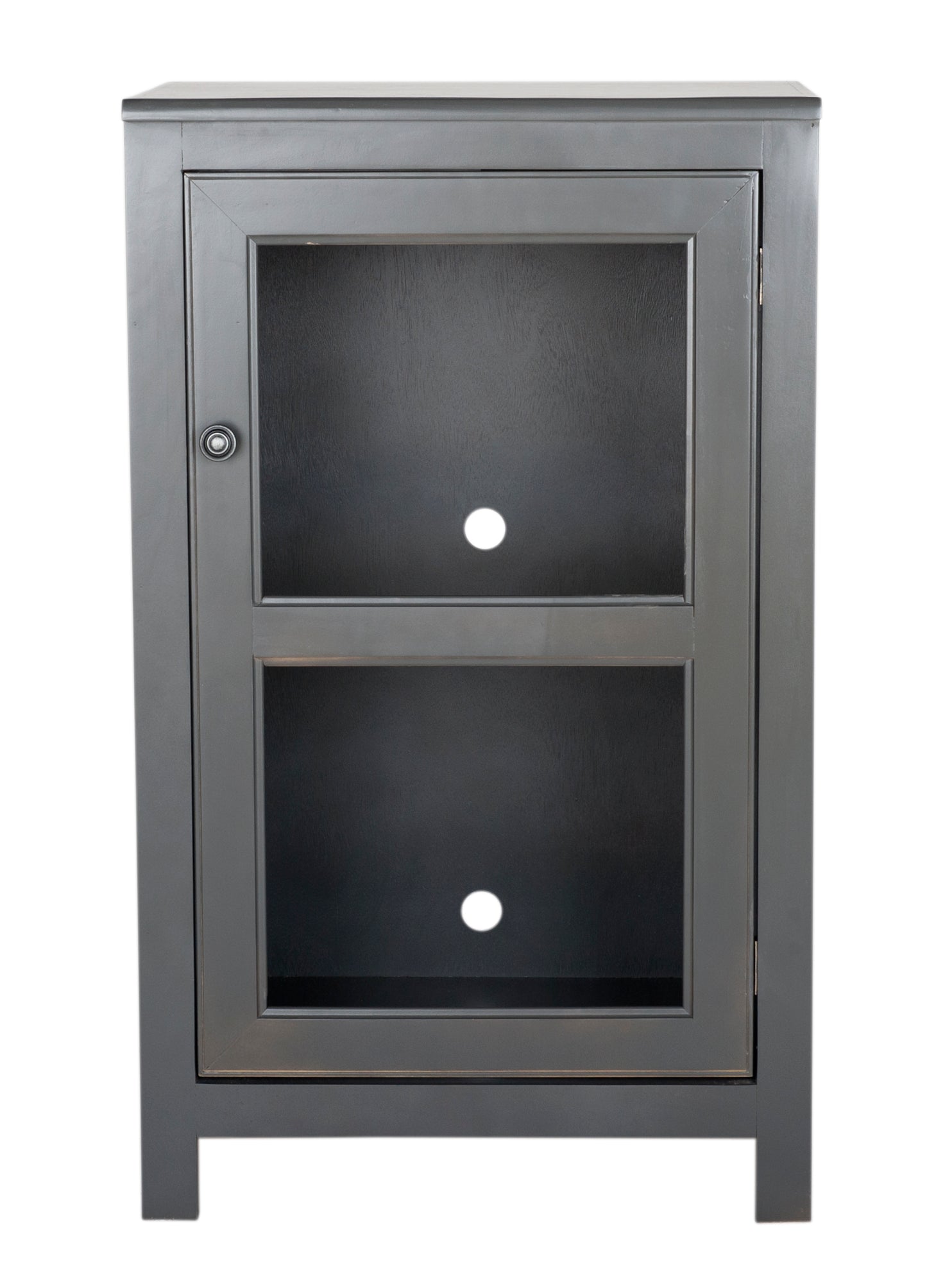 40" Harbor Solid wood audio tower eagle furniture gray front
