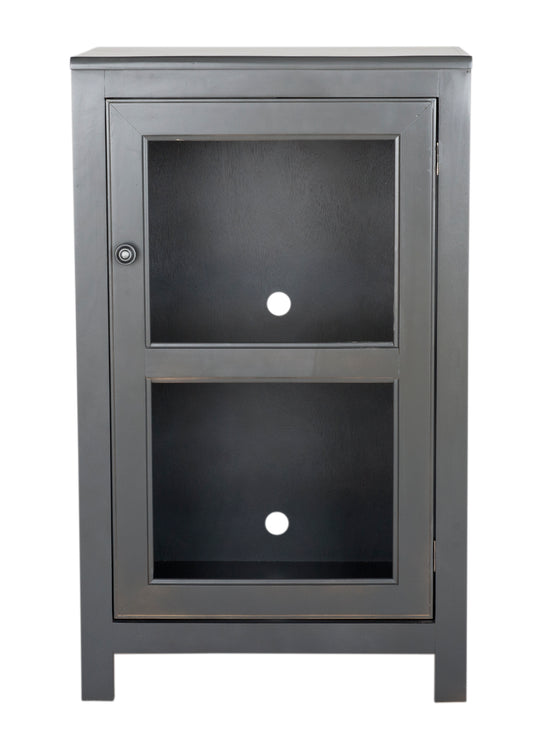 40" Harbor Solid wood audio tower eagle furniture gray front