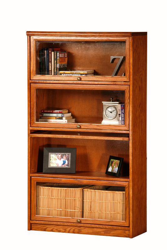 Classic Oak 4-Door Lawyer’s Bookcase
