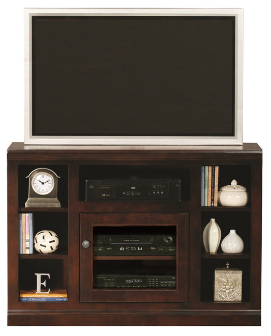 46" Coastal Solid Wood Entertainment Console