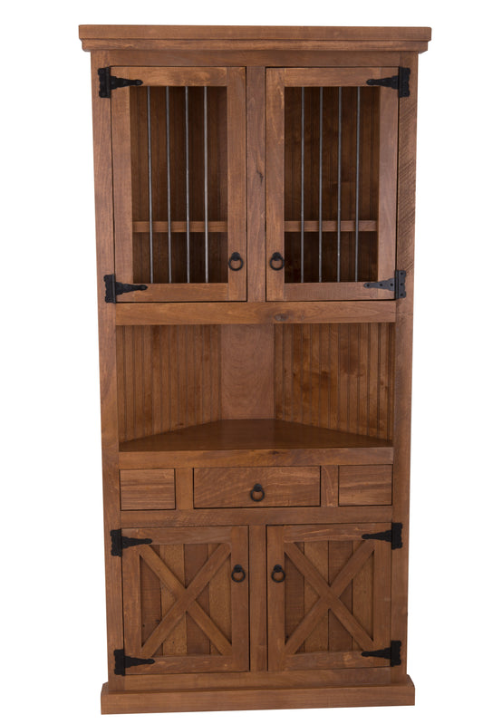 Farmhouse Corner Kitchen Dining Hutch Buffet