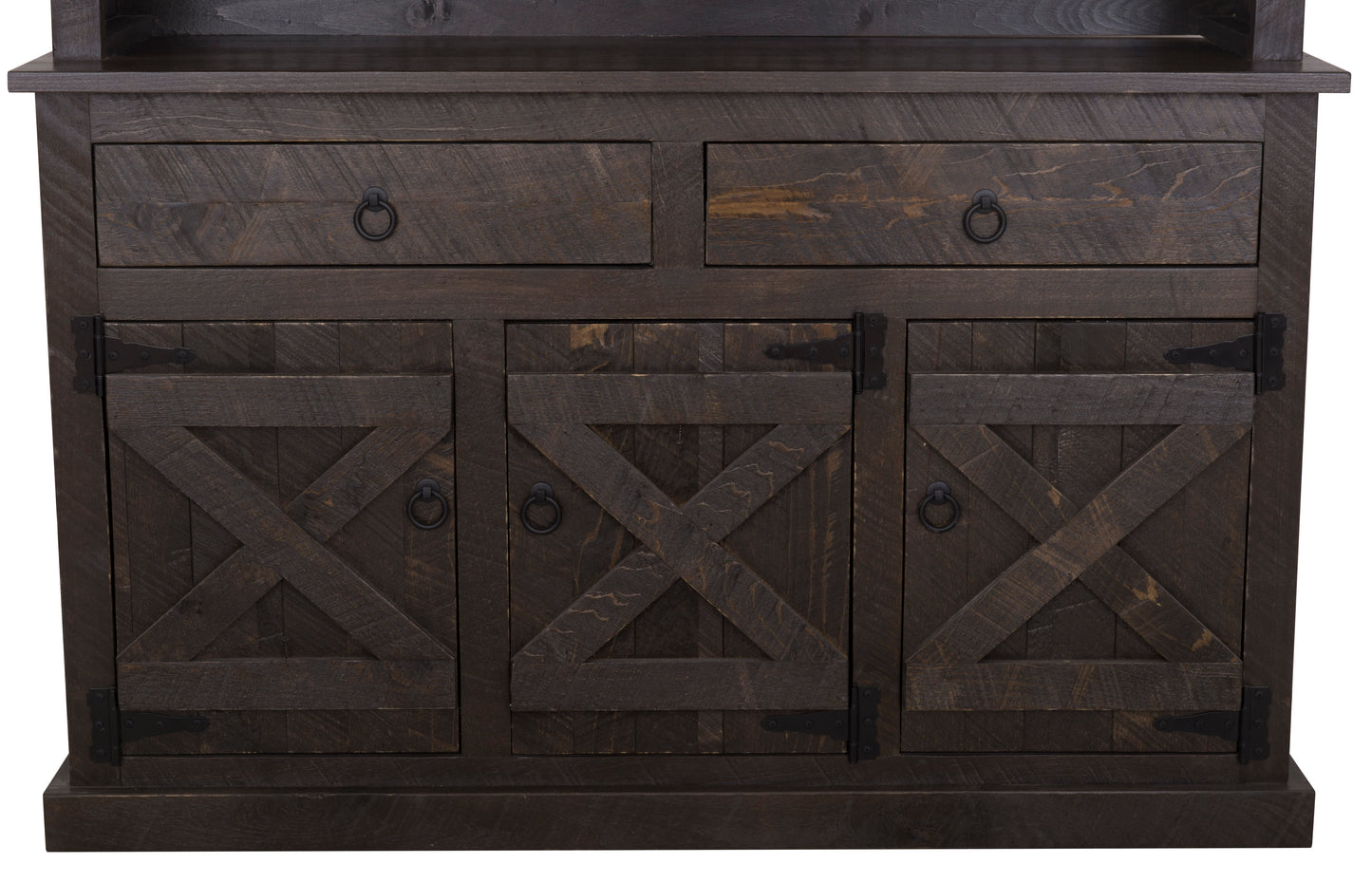 Farmhouse Extra Wide Solid Wood Dining Hutch and Buffet