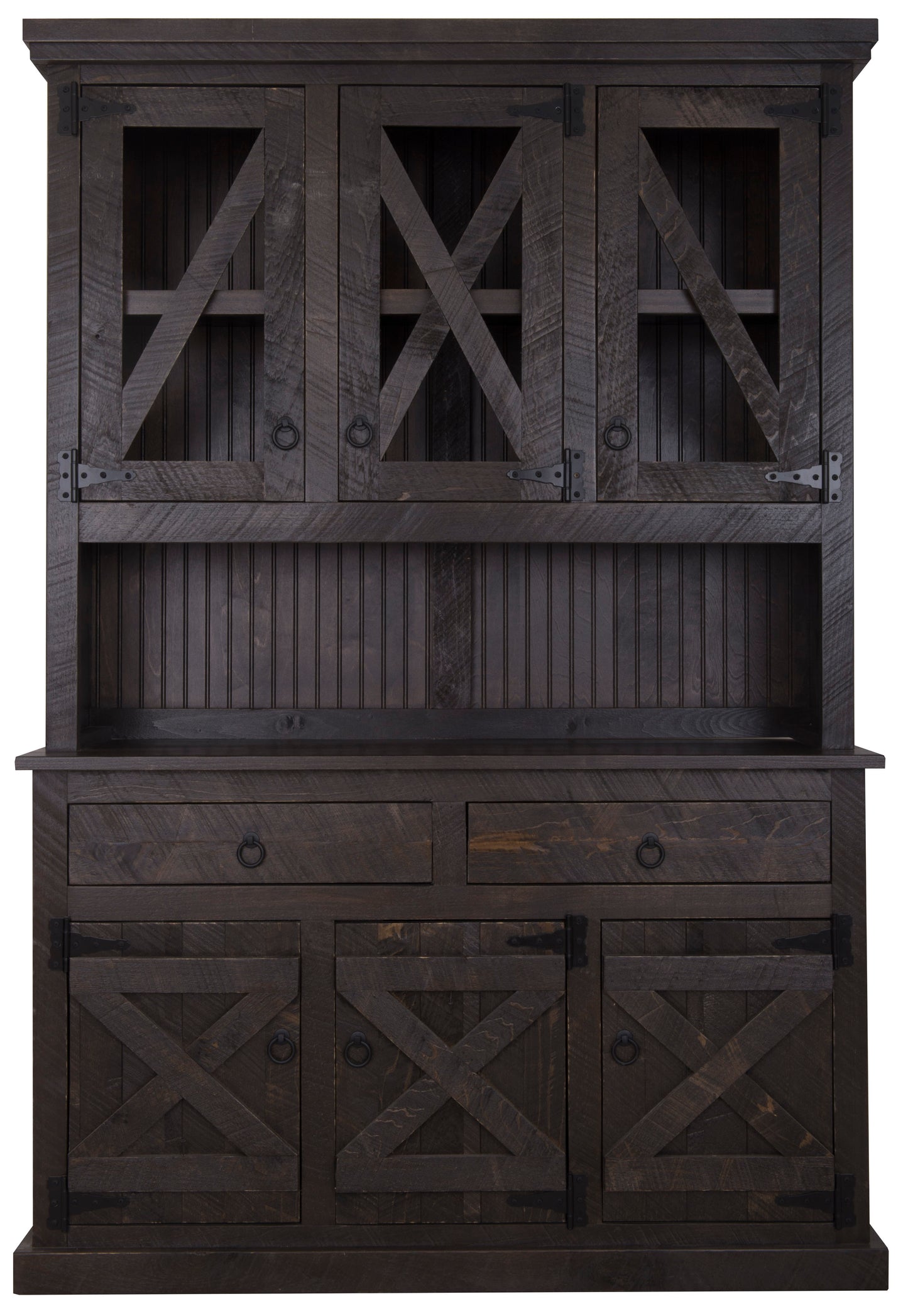 Farmhouse Extra Wide Solid Wood Dining Hutch and Buffet