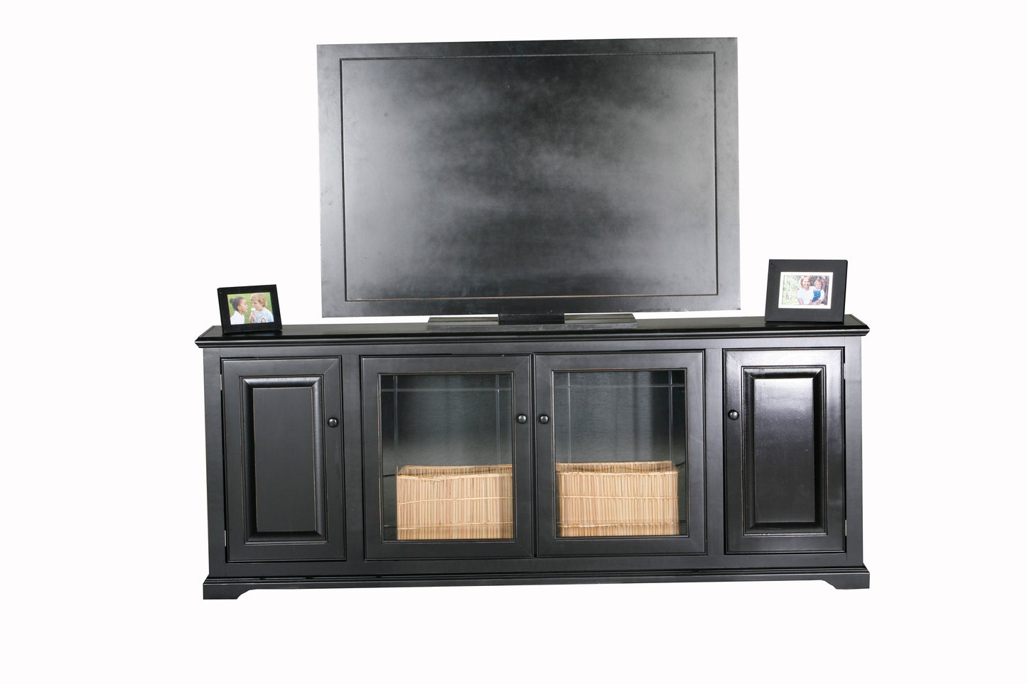 Savannah 80" Solid Wood Entertainment Console