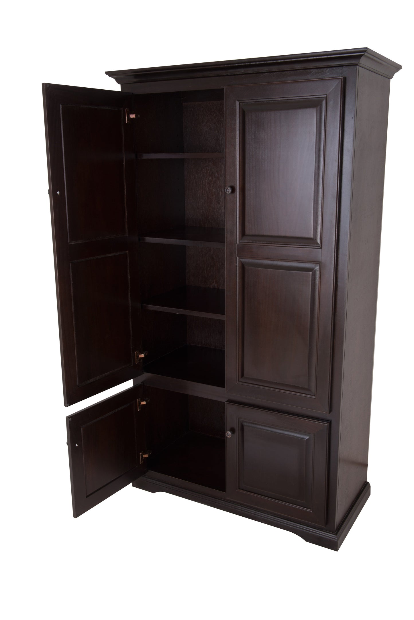 Traditional Double Wide Kitchen Pantry Cabinet