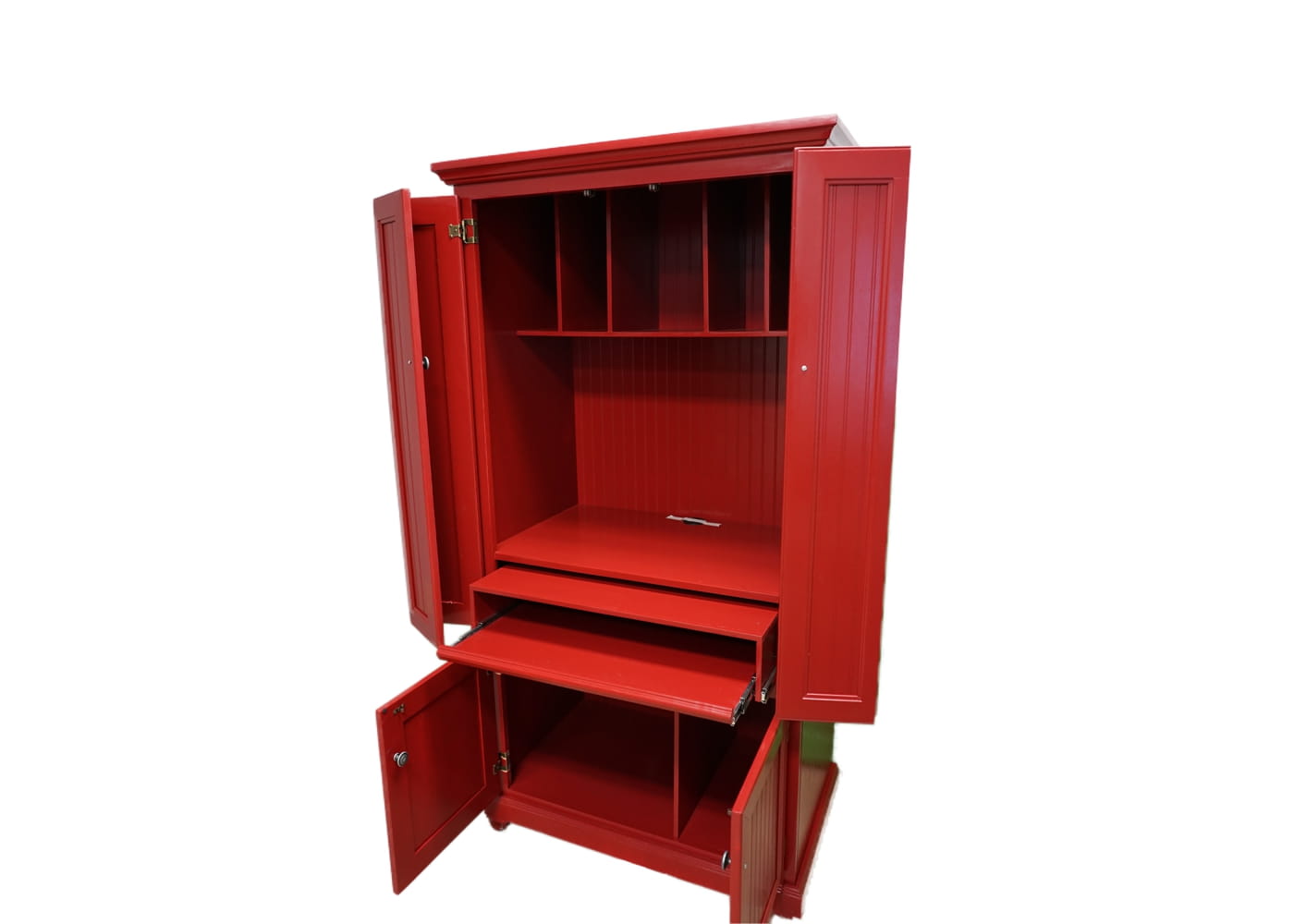Coastal Computer Armoire eagle furniture red front