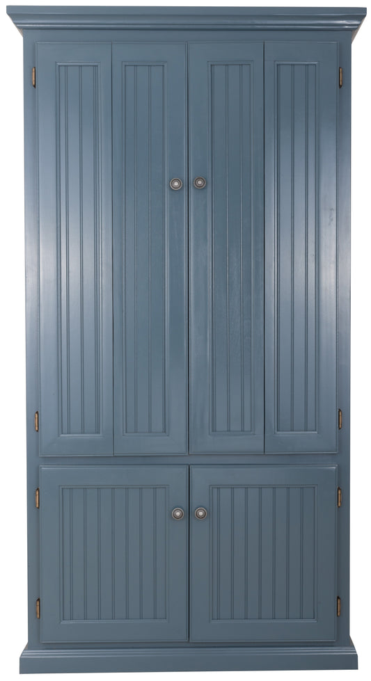 Coastal Computer Armoire eagle furniture smokey blue front