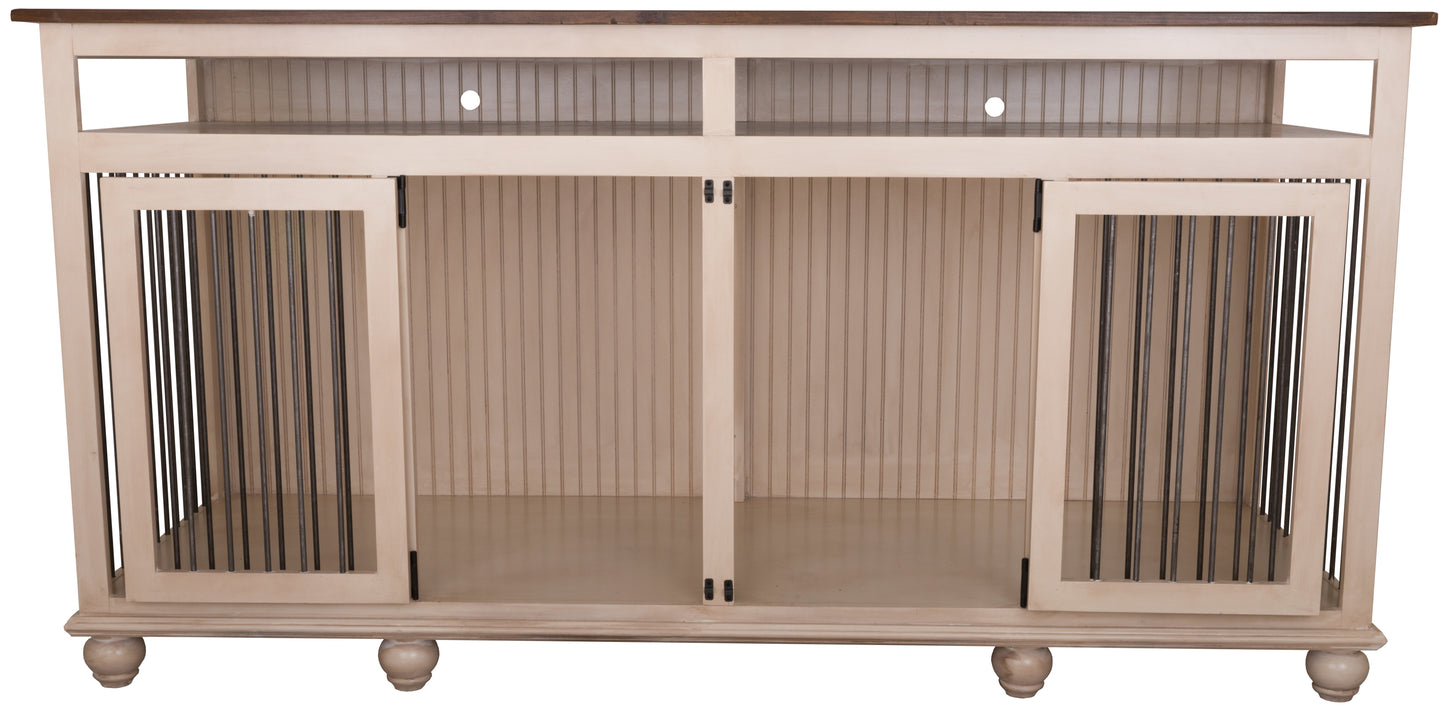 Pet Kennel with Open Component, Without Divider