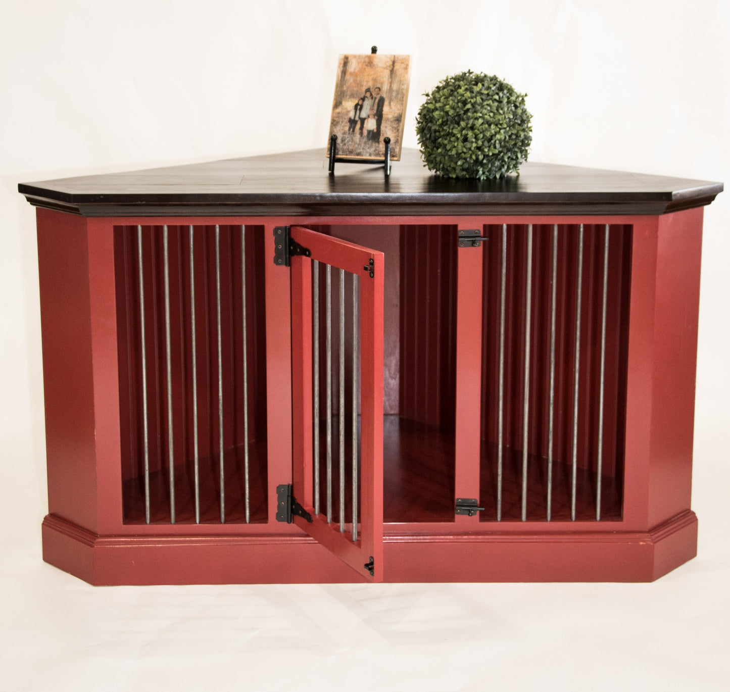 Corner Solid Wood Pet Crate