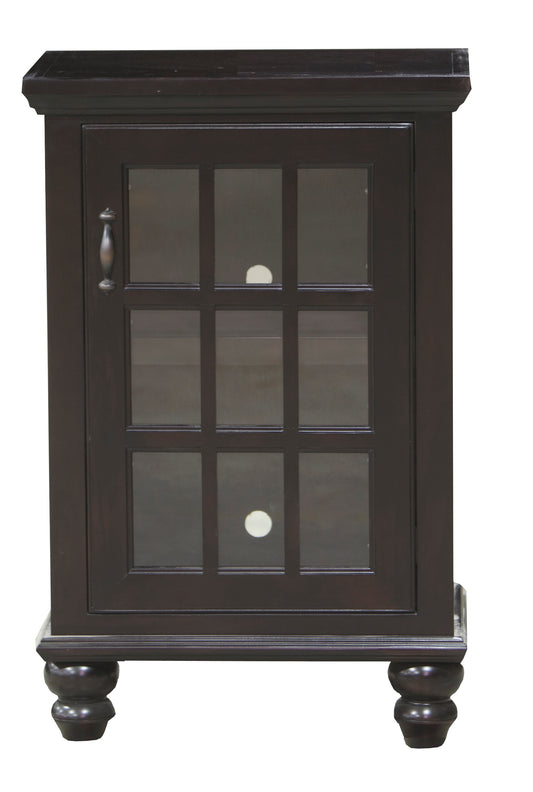 Modern Country solid wood Audio Tower black front