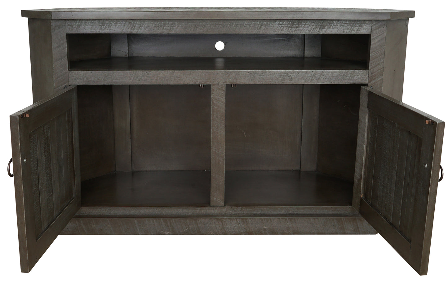 Rustic 56" Corner TV Console
